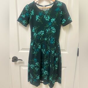 LuLaRoe Amelia green floral size small